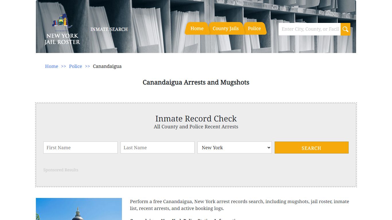 Canandaigua Arrests and Mugshots - Jail Roster Search